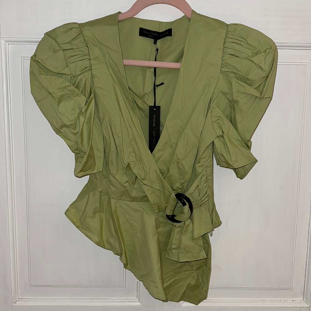 Sage green top